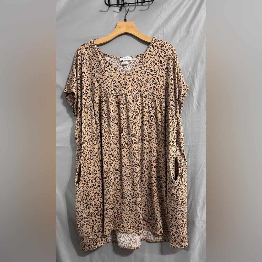 Cheetah print dress WITH POCKETS